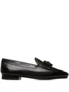 Bally Tassel-detail Loafers In Black