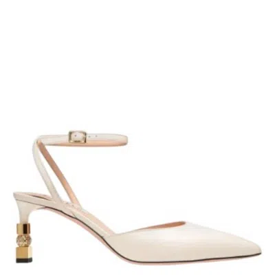 Bally Tatjana 65 Pointed-toe Leather Pumps In White