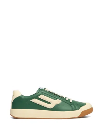 Bally Tennis Collection Lace-up Leather Sneakers In Green