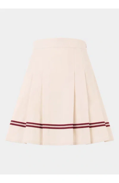 Bally Tennis Collection Skirt With  Ribbon Details In Neutral