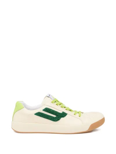 Bally Tennis Leather Sneaker In Neutral