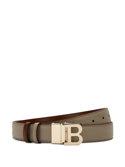 Bally Teversible Adjustable Leather Belt In Black