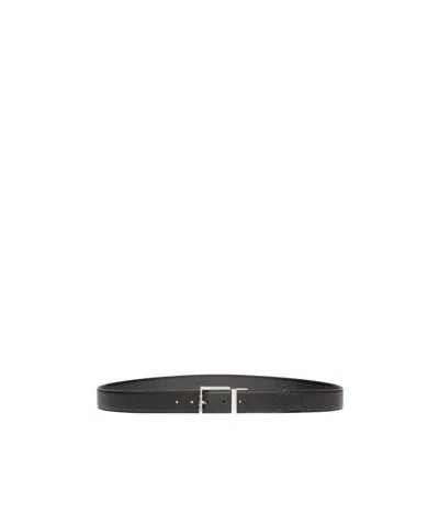 Bally Textured Belt In Black