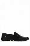 Bally Textured Black Leather Loafer In Black