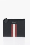BALLY TEXTURED LEATHER TUNNER WALLET WITH BALLY STRIPE DETAIL