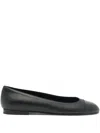 Bally Toe-cap B-chain Leather Ballet Flat In Black