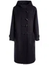 Bally Toggle-fastening Wool Coat In Blue
