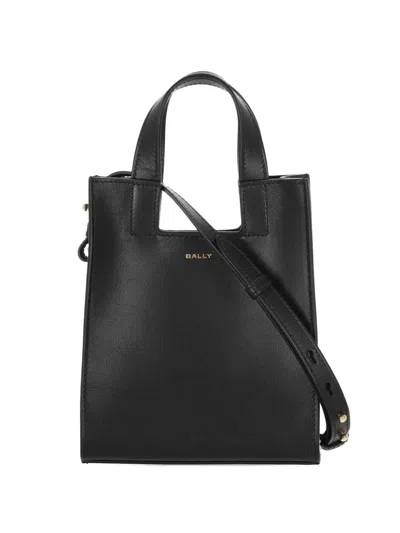 Bally Top Handle Shoulder Tote Bag In Black