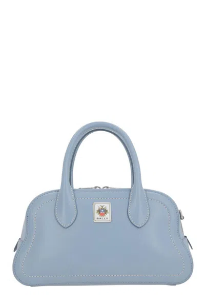 Bally Unda Appliquéd Leather Tote In Blue
