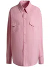 Bally Top With Stud-fastening Chest Pockets In Taffy
