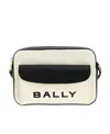 Bally Top Zipper Shoulder Bag In White