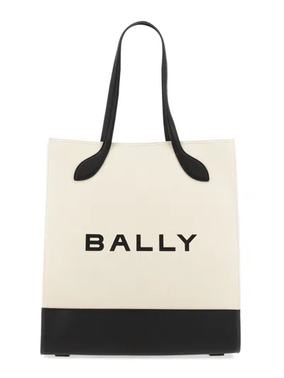 Bally Tote Bag Bar Keep On In Neutral