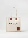 Bally Mini Akelai Canvas Tote Bag In Ecru