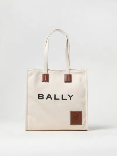 BALLY TOTE BAGS BALLY WOMAN COLOR ECRU,422171029