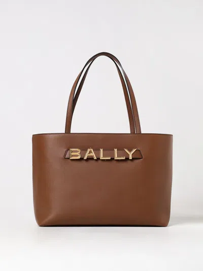 Bally Tote Bags  Woman Color Leather In 黄棕色