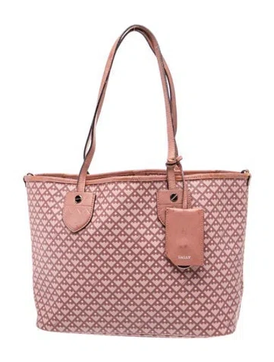 Pre-owned Bally Tote In Pink