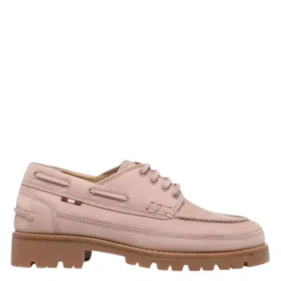Bally Traper Calf Nubuk Leather Moccasins In Multi