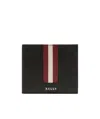 Bally Trasa Logo Plaque Bi-fold Wallet In Black