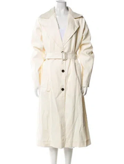 Pre-owned Bally Trench Coat In Neutral
