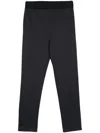 Bally Straight Cotton Blend Trousers With Side Stripe In Blue