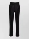 Bally Pressed-crease Tapered-leg Regular-fit Cotton And Wool-blend Trousers