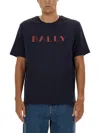 Bally T-shirt With Logo In Blue
