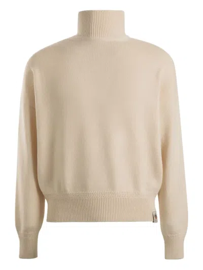 Bally Turtleneck Long-sleeve Sweater In Neutral