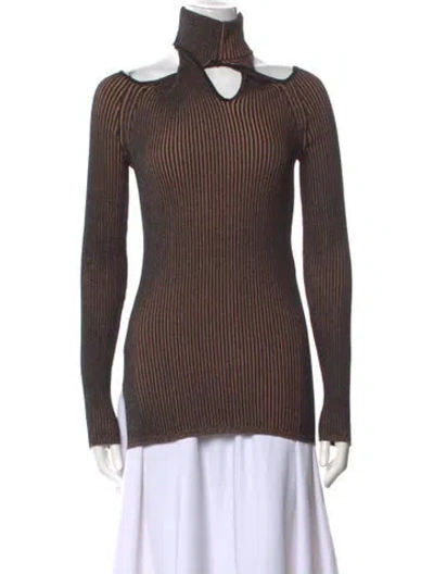 Pre-owned Bally Turtleneck Long Sleeve Top W/ Tags In Black