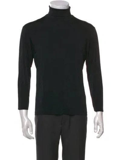 Pre-owned Bally Turtleneck Long Sleeve T-shirt In Black