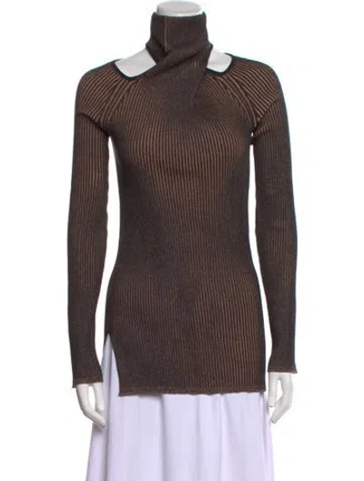 Pre-owned Bally Turtleneck Sweater W/ Tags In Black