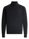 Bally Turtleneck Wool Sweater In Black