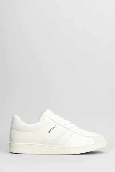 Bally Tyger Sneakers In White Suede And Leather