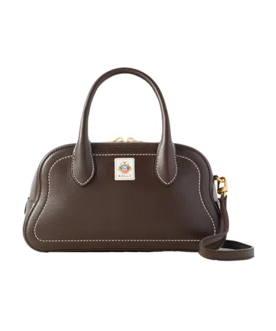 Bally Unda Shoulder Bag In Dark Brown