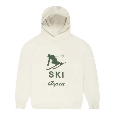 Bally Unisex 6302903 Ski Aspen Hooded Bone Sweatshirt In White