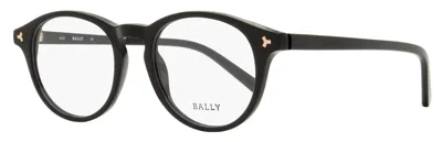 Bally Unisex Oval Eyeglasses By5032 001 Black 49mm