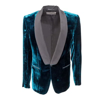 Bally Velvet Blazer - '10s In Green