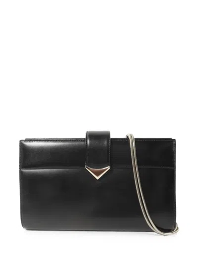 Pre-owned Bally Vintage Chain-link Shoulder Bag In Black