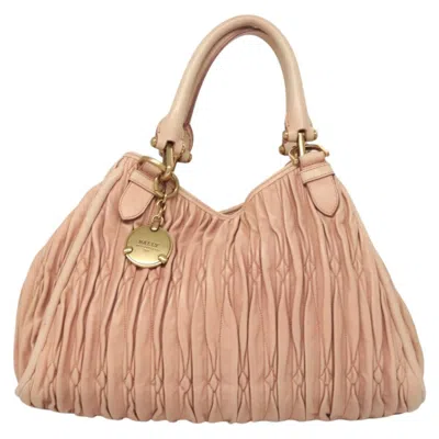 Pre-owned Bally Vintage Handbag Quilted Leather Leather Handbag () In Pink