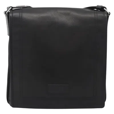 Pre-owned Bally Vintage Leather Black Leather Shoulder Bag Bag ()