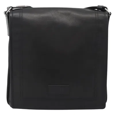 Pre-owned Bally Vintage Leather Black Leather Shoulder Bag Bag ()