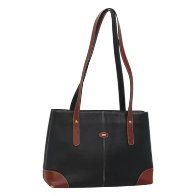 Pre-owned Bally Vintage Leather Black Leather Shoulder Bag Bag ()