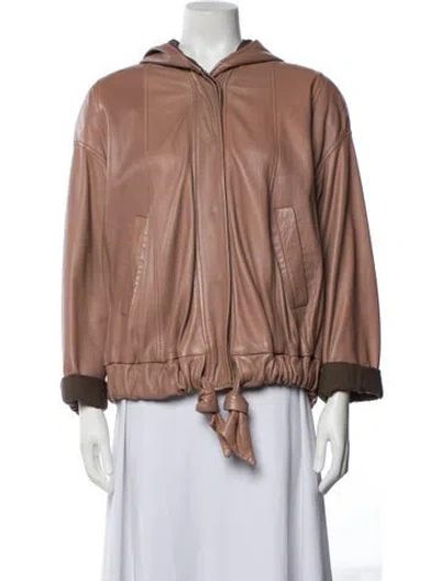 Pre-owned Bally Vintage Leather Jacket In Multicolor