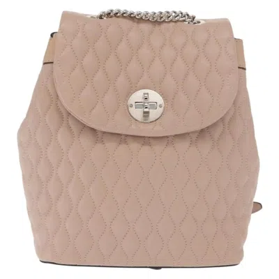 Pre-owned Bally Vintage Leather Leather Backpack Bag () In Pink