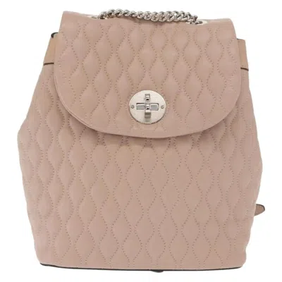 Pre-owned Bally Vintage Leather Pink Leather Backpack Bag ()