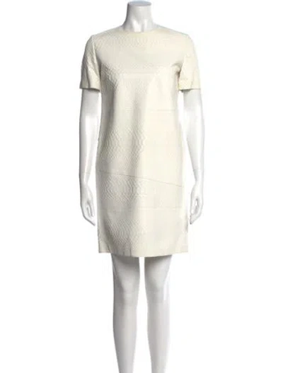 Pre-owned Bally Vintage Mini Dress In White