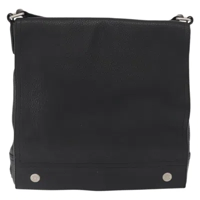 Pre-owned Bally Vintage Shoulder Bag Leather Black Leather Shoulder Bag Bag ()