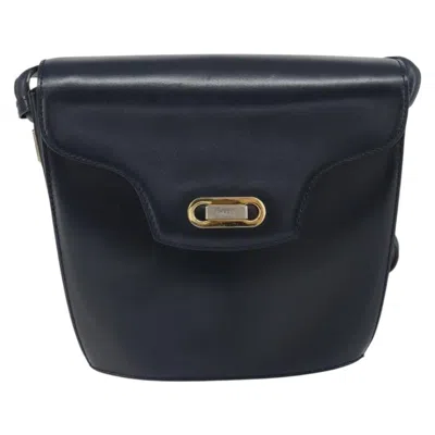 Pre-owned Bally Vintage Shoulder Bag Leather Black Leather Shoulder Bag Bag ()