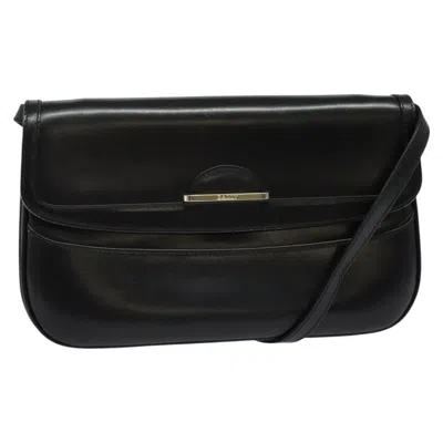 Pre-owned Bally Vintage Shoulder Bag Leather Black Leather Shoulder Bag Bag ()