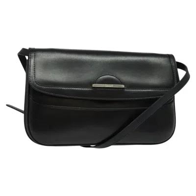 Pre-owned Bally Vintage Shoulder Bag Leather Black Leather Shoulder Bag Bag ()