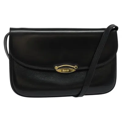 Pre-owned Bally Vintage Shoulder Bag Leather Black Leather Shoulder Bag Bag ()